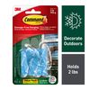 Command Outdoor Medium Window Hooks, Clear, Water-Resistant Adhesive, 5 Hooks, 6 Strips (17091CLRAWVPES)