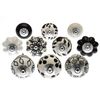 Mango Tree - Mixed Set of Black, White and Ivory Ceramic Cupboard Knobs x Pack 10 (MG-90)
