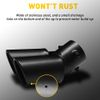 Car Rear Exhaust Pipe Tail Muffler Tip Auto Accessories Replace Kit Black