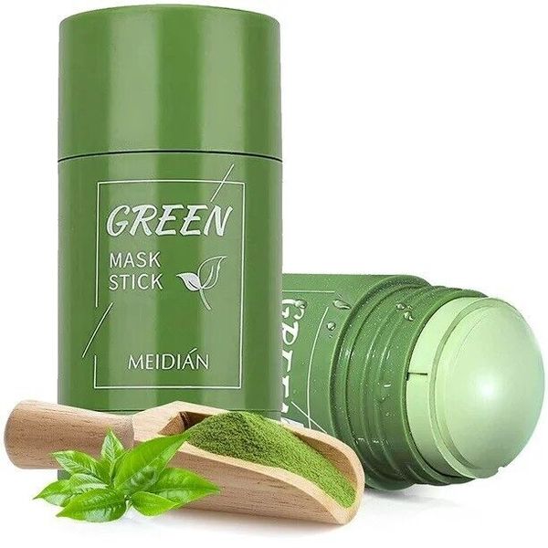 02 x Green Tea Mask Sticks Skin Deep Cleansing Oil Control Acne Blackhead Remove