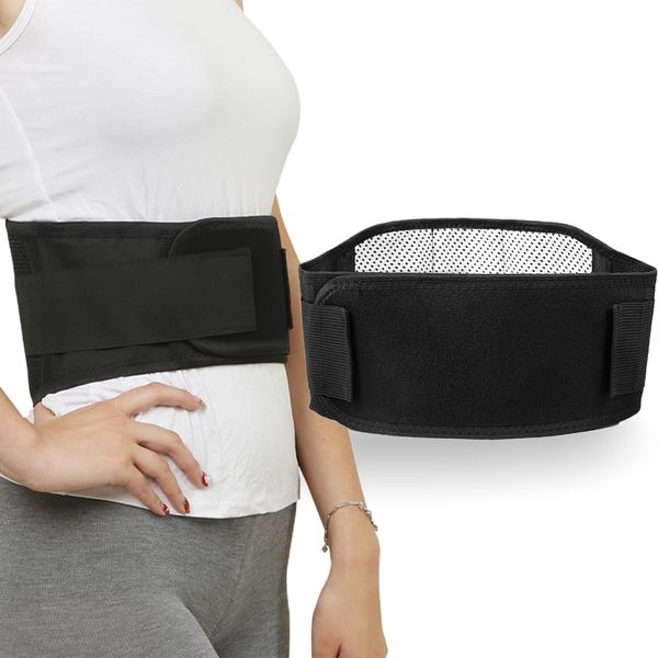 Back Support Belt, 1 Piece Back Brace, Self-Heating Lower Back Support Belt, Lumbar Support Pain Relief Back Brace, for Women and Men, Adjustable and Breathable, Back Braces for Lower Back Pain