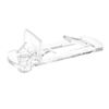 Bitray Shelf Support Peg Clear Plastic Locking Shelf Support Pin Clips 7.9mm/0.31" Hole Dia - 50pcs