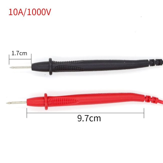 1Pair Universal Digital 1000V 10A 20A Thin Tip Needle Multimeter Multi  Meter Test Lead Probe Wire Pen Cable Multimeter Tester