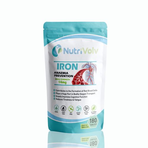 Iron Tablets 14mg Supplements Blood Cells Energy Anaemia Tiredness Pregnancy -180 Tablets