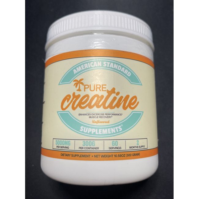 American Standard Supplements | Pure Creatine |  EXP 9/25