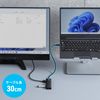 Sanwa Supply USB Type-C Docking Station USB-5TCHHPS22BK