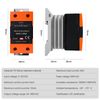 DEWIN Solid State Relay, SSR DIN Rails Solid State Relay DC Control AC Single Phase DIN Rail Mount Solid State Relay with Cooler 25A
