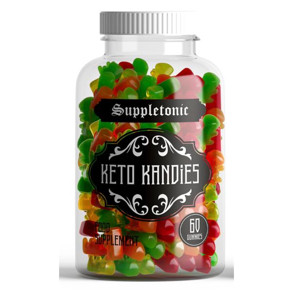 Keto Kandies (60 Gummies) – Healthy Keto Snacks – Mixed Fruit Flavours – Vegan and Gluten Free -Electrolytes- 1 Months Supply