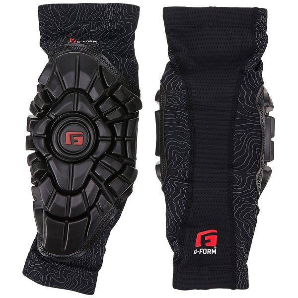 G-Form Men's Elite Elbow Guard, Black Topo, Small