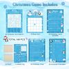Fun and Educational Winter Party Games Set for 25 Players with Snowflake Theme