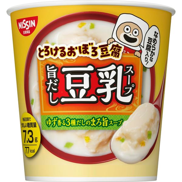 Nissin Foods Melting Oboro Tofu, Delicious Soy Milk Soup (Crushed Yuzu Skin), Instant Soup, 0.6 oz (17 g) x 6 Packs