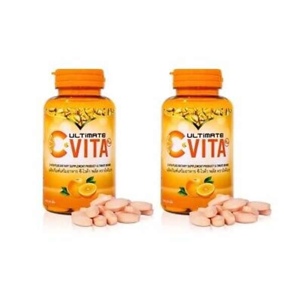 2x Ultimate C-VITA Vitamin C 1000 mg Dietary Supplement 60's