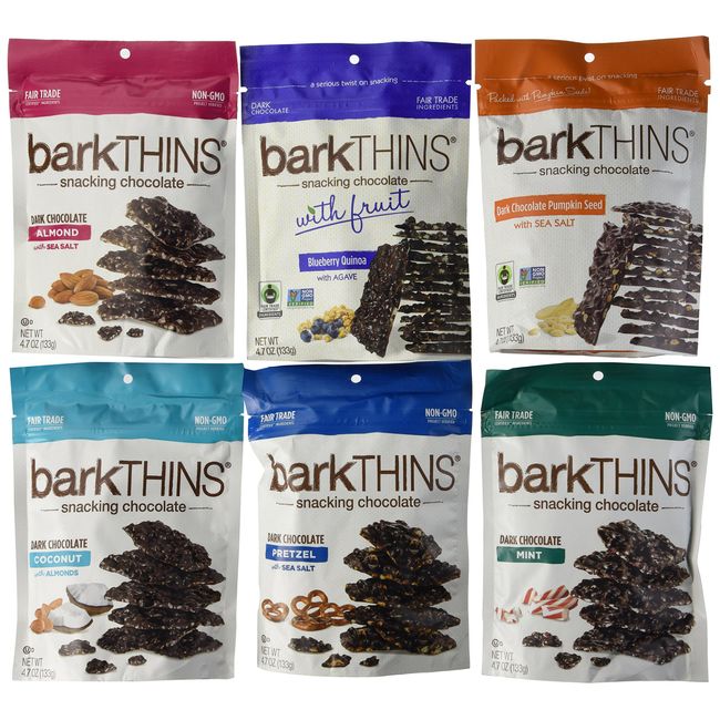 barkTHINS Pretzel & Sea Salt Dark Chocolate, 4.7 oz