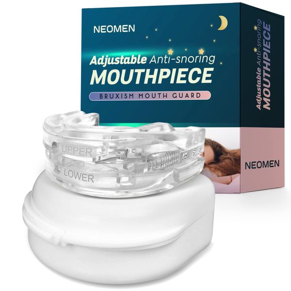 NEOMEN Snore Stopper, Adjustable Anti Snoring Devices, PRO 2 Prevent Bruxism & Snore Mouthpiece