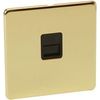 1G BT Slave Polished Brass Electrical Switches & Socket Outlets