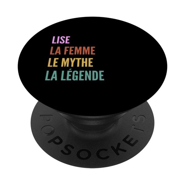 Funny French First Name Design - Lise PopSockets Swappable PopGrip