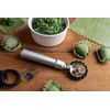 Pasta/Ravioli Wheel Cutter - Dough/Pastry Wheel Stamp Cutter - 3 Cutting Shapes (Silver)