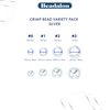 Beadalon 600-Piece Crimp Bead Variety Pack, 305X-109