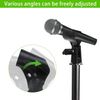 3 Pack Universal Microphone Holder, Adjustable Microphone Clip Flexible Mic Clip with Copper Screws for Wired Wireless Mic