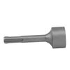 SDS Plus Ground Rod Driver, Round Handle SDS Plus Ground Rod Bits Concave Hammer Head for SDS Plus Hammer Drill(19mm)