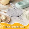 Aluminum Tortilla Maker - Flour & Quesadilla Press, Taco Maker (16cm Silver)