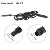 X AUTOHAUX 4 Pin 3ft 1m Car Backup Camera Extension Cable Dash Camera Cord