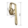 Ucatcher 100 Pack Metal Curtain Header Tape Drapery Hooks, Gold