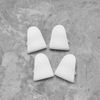 EMSea 2 Pairs Trigger Stop Assistant Buttons Compatible with PS5 Controller L2 R2 Trigger Pad Joystick Extender Triggers Buttons ABS White