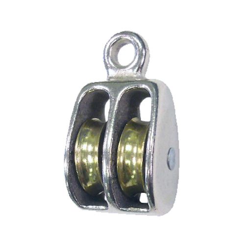 Rope and Cord | Double Rigid Eye Double Wheel Pulley 5-Pack | 1 Inch