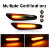 WinPower LED Dynamic Side Marker Turn Signal Light Sequential Blinker Error Free Compatible with E90 E91 E92 E93 E61 E87 E82 etc., 2 Pcs