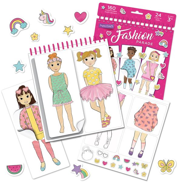 Educational Insights PaperCraft Fashion Parade, Paper Dolls, Fashion Boutique Toy, Ages 3+