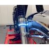 Motorbike Indicators LED Strips Amber + White Daytime Running Lights Fork Mount