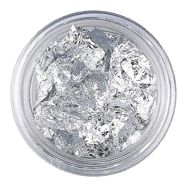 Leaves mtallises silver nail NAILS