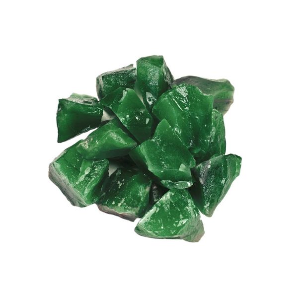 Hypnotic Gems Materials: 1/2 lb Imperial Z Green Stones from Asia - Rough Bulk Raw Natural Crystals for Cabbing, Tumbling, Lapidary, Polishing, Wire Wrapping, Wicca & Reiki Crystal Healing