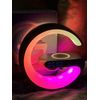 Wireless Speaker Charging Station Rhythm RGM Light Cellphone -BLACK- New