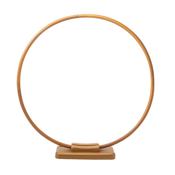 Fun Express 27" Round Centerpiece Gold Plastic Tabletop Frame Decoration