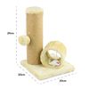 KCT Beige Kitten Scratching Scratch Post Activity Play Tunnel Cat Scratching Post Sisal Tree Toy