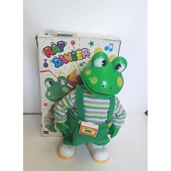 READ Rap Dancer Frog Singing Toy 1990s Dancing Cassette Player Box