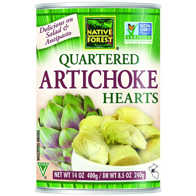 Native Forest Artichoke Hearts Quartered, 14 Ounce Cans (Pack of 6)