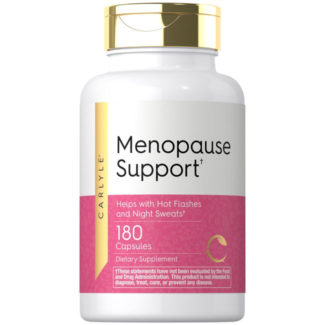 Menopause Support | 180 Capsules | Helps Hot Flashes & Night Sweats | by Carlyle