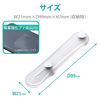 Elecom P-STBCLCR Smartphone Band, Drop Prevention, Soft Material, Clear