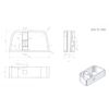 Black D Handle Door Lock Replacement - shed, gate, playhouse coops for item#1822