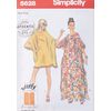 Simplicity Jiffy Misses' & Women's Authentic 1970s Caftan-ONE SIZE