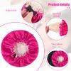 WSICSE 2 Pcs Baby Kids Bonnets, Adjustable Bonnet for Kids Toddler Double Layer Satin Bonnet for Sleeping