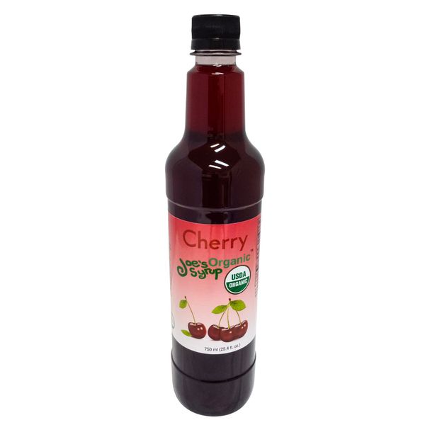 Joe’s Syrup Organic Flavored Syrup, Organic Cherry, 750 ml