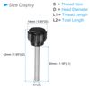 CoCud Knurled Thumb Screws, M4 Thread 30mm Thread Length, Plastic Knobs Clamping Screws - (Applications: for Sawing Machines), 20-Pieces