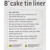 Toastabags Cake Tin Liner 8in - 2 Pack, Gold