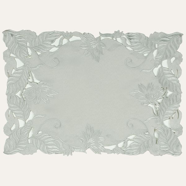 Light Gray Table Placemats - Corda Collection - Table Cover