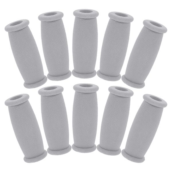 iplusmile Crutch Pads Crutch Hand Grips Replacement 10pcs Crutch Parts Rubber Pads Underarm Cushions Easy Application Crutch Accessory Kit Dark Grey