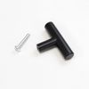 RCH Hardware HD-SS002-00 Solid Stainless Steel Modern Cabinet Drawer Handle Pull, 0 Inch, Black (10 Pack)